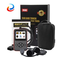 v500 code reader 12v24v for car truck obd 2 obd2 car diagnostic auto scanner for j1939 heavy duty truck eobd pk elm327 v1 5