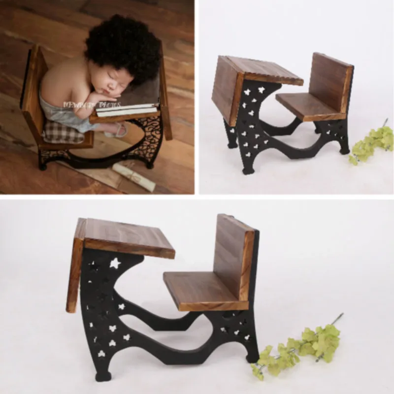 Реквизит для фотосъемки новорожденных Деревянный Мини стол ребенок позирует