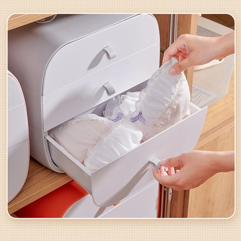 

3 in 1 Combined Socks, Home Separated Underwear, Panties, Sock Storage Box Bra Organizer Drawer Organizer