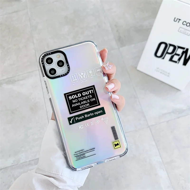 Милые личные метки INS лазерная карта бумажная этикетка для Iphone 7 8 Plus 11 12 Pro X XS MAX |