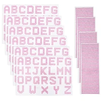 acrylic letter stickers crystal flash diamond stickers standing diamond english stickers text sticker white 10 sheets set new