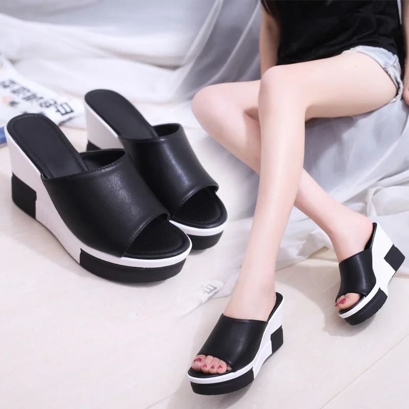 Новинка 2019 года Женские сандалии Летняя обувь из натуральной кожи вьетнамки на