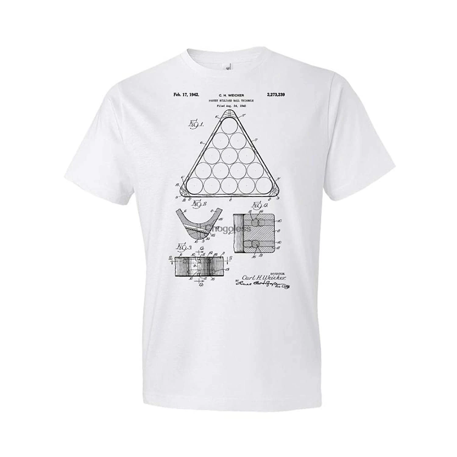 

Pool Ball Triangle Rack T-Shirt Pool Player Gift Pool Apparel Game Room Shirt