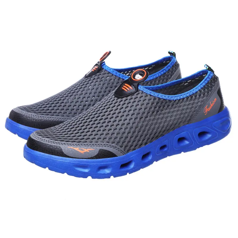 Мужские дышащие сетчатые повседневные туфли уличные легкие слипоны лоферы