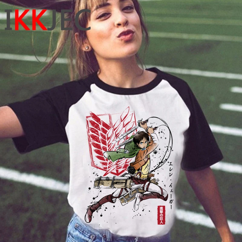 

Attack on Titan Shingeki No Kyojin summer top male print harajuku kawaii streetwear t-shirt summer top couple clothes ulzzang