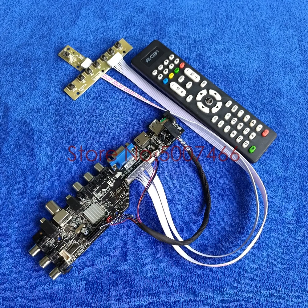 

For N156BGE-L11/L21/L61/L62/LA1 panel VGA USB AV TV 3663 universal DVB digital LVDS 40Pin 1366*768 LCD Controller board Kit