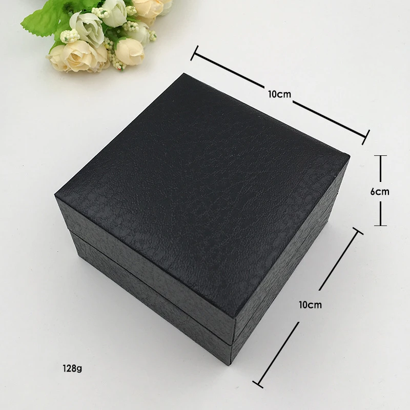 Квадратная коробка для часов держатель ювелирных изделий с поролоновым ковриком