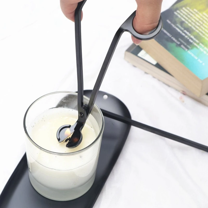 Candle Accessory Set Wick Trimmer Dipper Snuffer Storage Tray 4 Packs Care Kit Gift for | Дом и сад