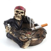 skull ashtray resin smoking accessories gift for boyfriend ashtrays creative home gadgets cigarette gift restaurant trays