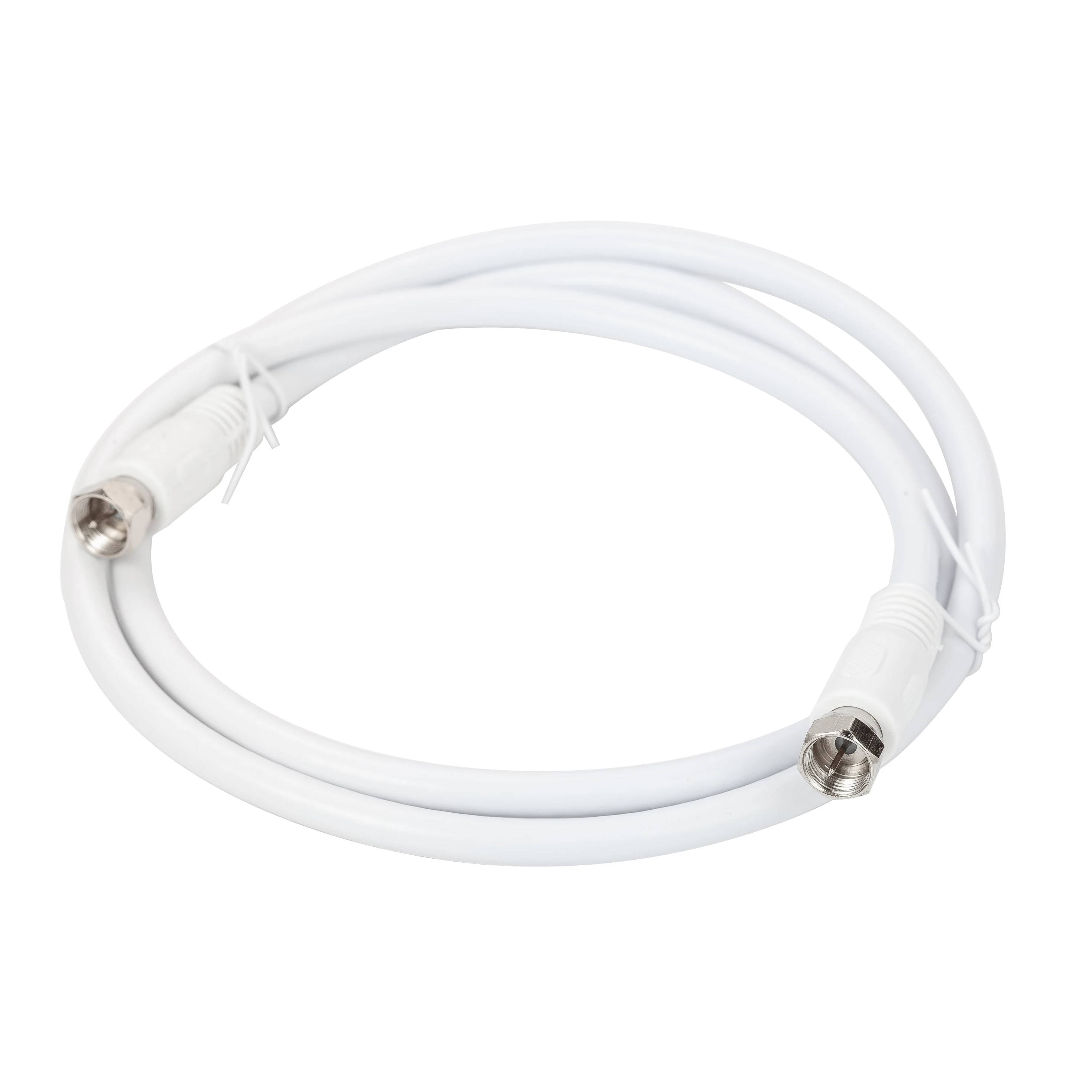 

TV F Type Male to Male White RG6 RF Coaxial Cable, RG6 coax Jumper Cables