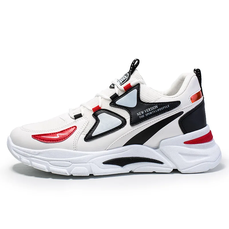 

2020 New Style Breathable Mesh Athletic Shoes Students Daddy Trendy Shoes MEN'S Casual Shoes 0329
