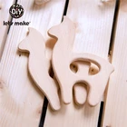 Детский Прорезыватель для зубов, из натурального дерева, 50 шт.