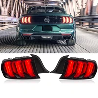 12v car led tail lights for ford mustang taillights 2015 2019 five modes rear drl brake turn signal light accessories 2pcs