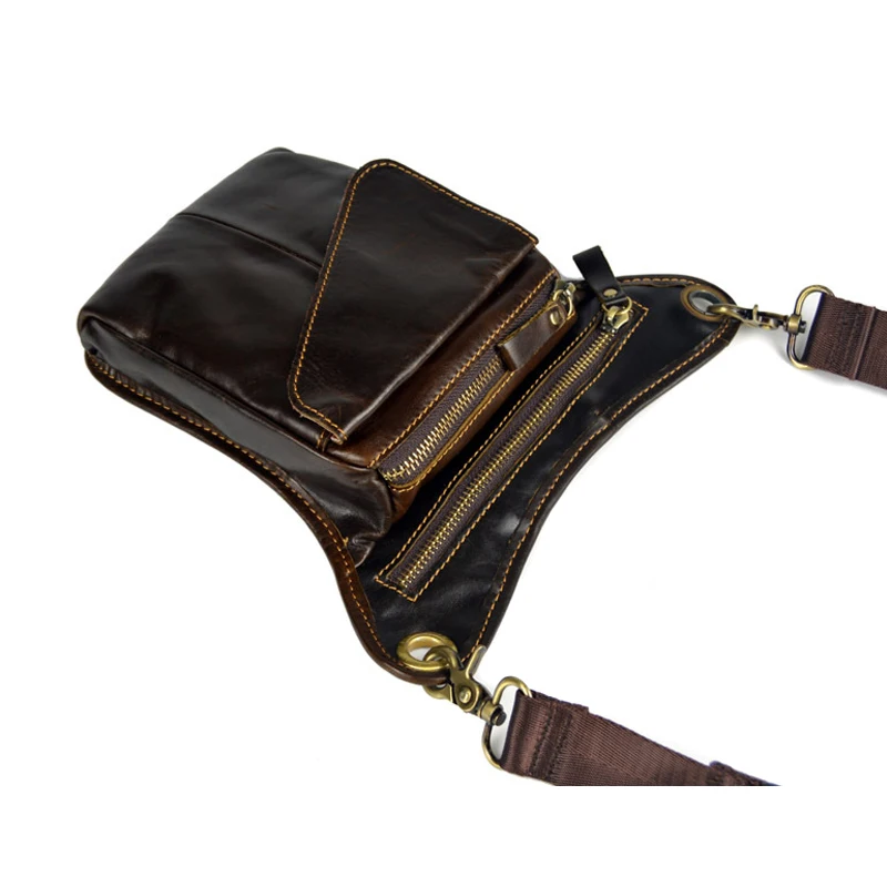 NEW Vintage Leather Drop Leg Bag Outdoor Thigh Waist Hip Fanny Pack for Men Women | Спорт и развлечения