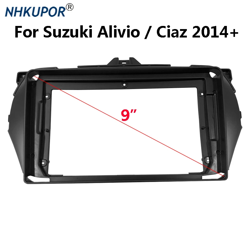 

9 inch 2 Din Car Radio Dashboard Fascia For Suzuki Alivio / Ciaz 2014+ Auto Stereo Panel Mounting Bezel Faceplate Frame Dash Kit