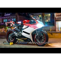 motorcycle fairings kit fit for ducati 899 1199 2012 2014 bodywork set high quality abs injection red white4
