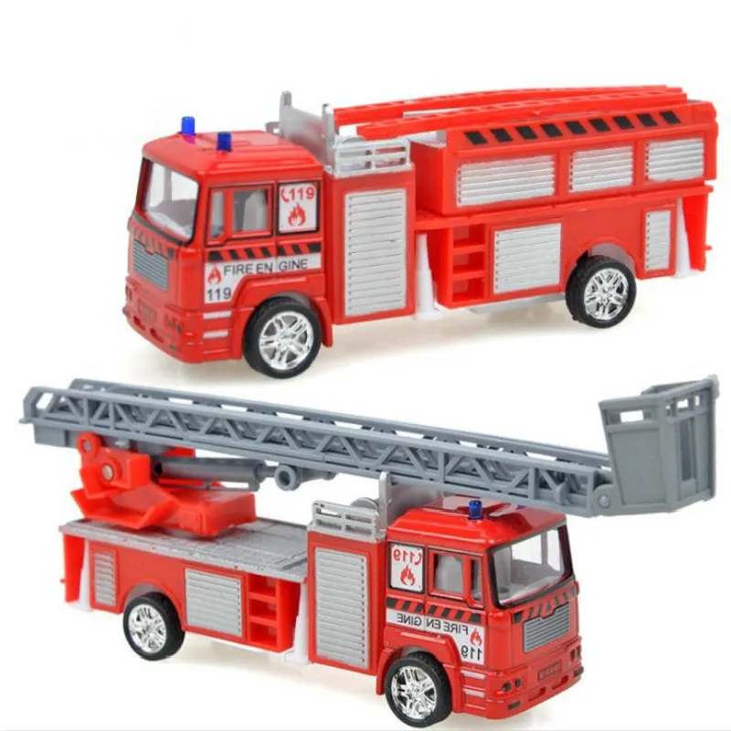 1 шт. металл + ABS оттягивающаяся назад Модель Игрушечная машина пожарная детские