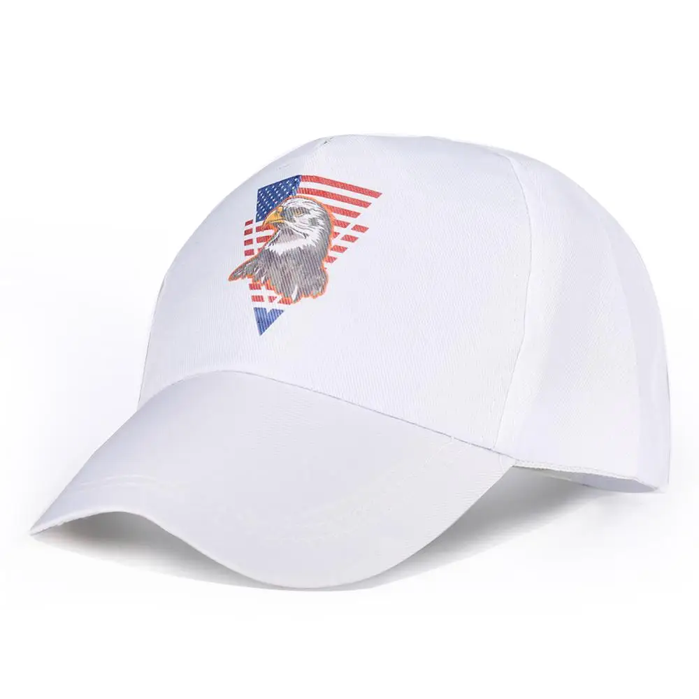 Бейсболка унисекс в стиле хип хоп белая кепка с лысовым орлом регулируемым
