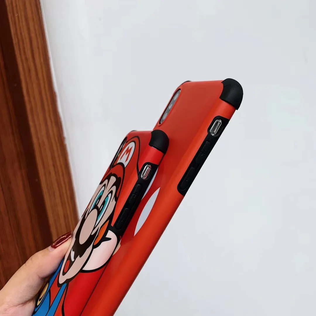 Cute Cartoon Classic game Marios mushroom cover for Apple iPhone 7 7plus 6 s 8 Plus X XS Max Xr Back protects hard coque |