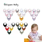 6 шт в комплекте детскую бандану слюни Bibst супер-впитывающие нагрудники для слюни и облегчить прорезывание зубов органический хлопок слюни нагрудники для младенцев