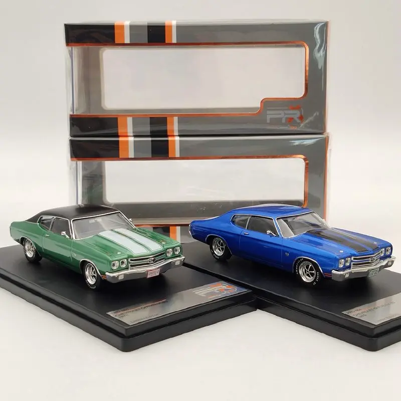 Premium X 1/43 For Ch~vrolet Chevelle SS 1970 Blue/Green Diecast Models Car Limited | Игрушки и хобби