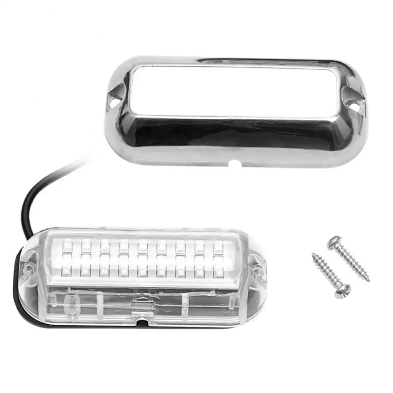 

50W 27LED Light Underwater Boat Marine Pontoon Transom Light IP68 Waterproof Stainless Steel Stern Anchor Lights Car Accessories