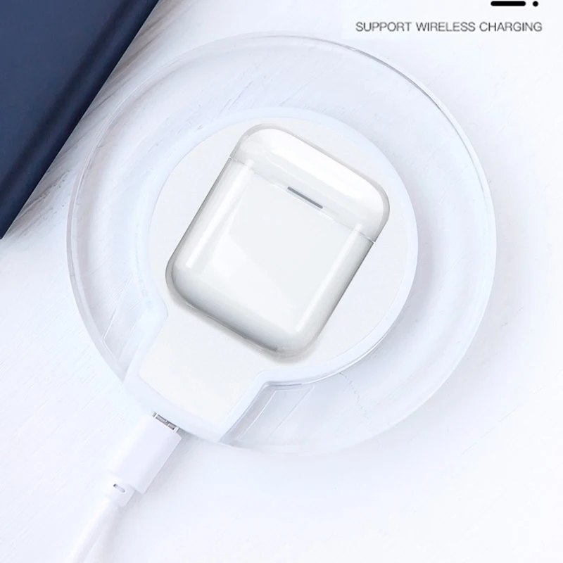 Двойные Чехлы для AirPods защитный чехол беспроводных наушников Bluetooth Airpods 2 1 шт.