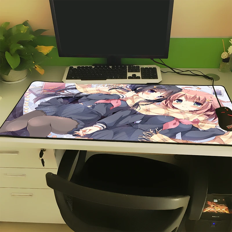 Коврик для мыши XGZ Girl с аниме-рисунком чистый милый пикантный нескользящий коврик