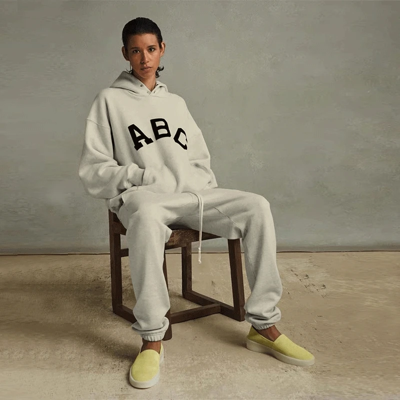 

Осенне-зимний 7-й свободный спортивный костюм с принтом для мужчин и женщин в стиле хай-стрит в стиле хип-хоп