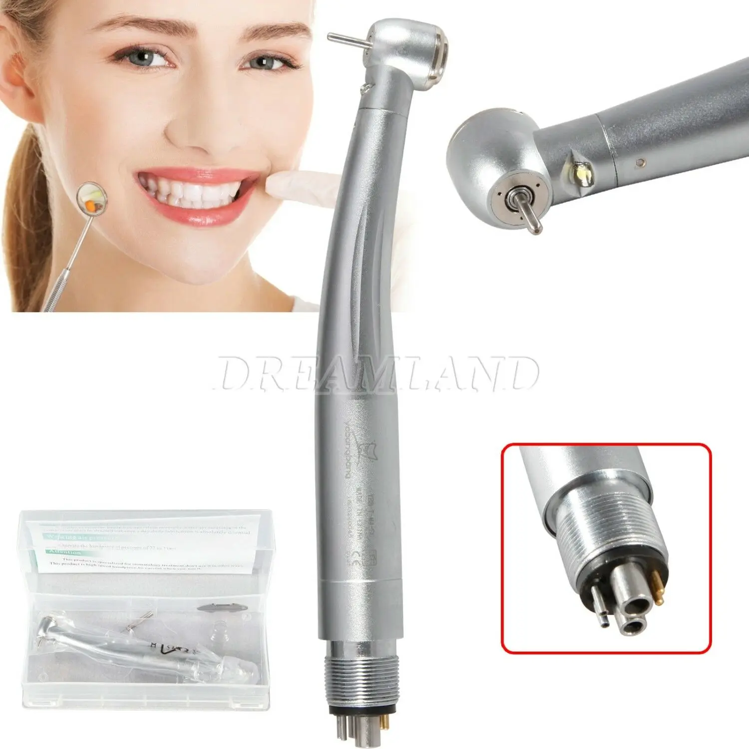 Стоматологический СВЕТОДИОДНЫЙ Волоконно-Оптический высокоскоростной