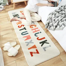 Modern Letter Alphabet Home Bedroom Carpet Floor Mat Long Household Room Bedside Lambskin Non-slip Rugs Modern Letter Alphabet Home Bedroom Carpet Floor Mat Long Household Room Bedside Lambskin Non-slip Rugs