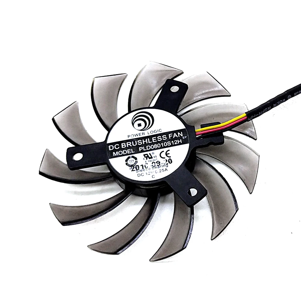New 75MM PLD08010S12H Cooler Fan For Gigabyte HD 6850 7970 GTX 460 GTX560Ti R270X AMD R7 260x Graphics Video Card Cooling Fans | Компьютеры