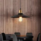 Винтажный подвесной светильник E27 в стиле лофт, Люстры В индустриальном стиле, светильники в скандинавском стиле ретро, железная лампа, комнатный декоративный абажур для кафе