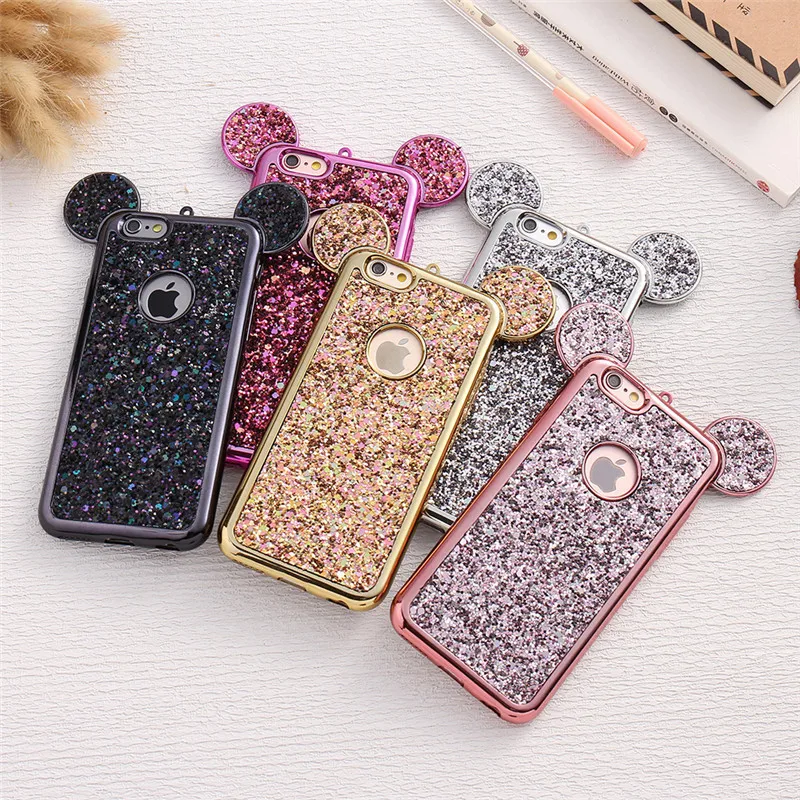 3D роскошный модный Мягкий чехол из ТПУ с мультяшными ушками для Samsung Galaxy S10 S9 S8 Plus S6