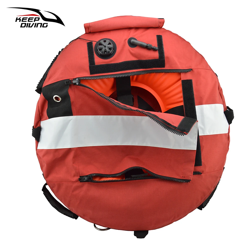 High Visibility Heavy Scuba Freediving Training Buoy Diver Down Flag Float Marker Safety Buoyancy Signal Float Diving Gear