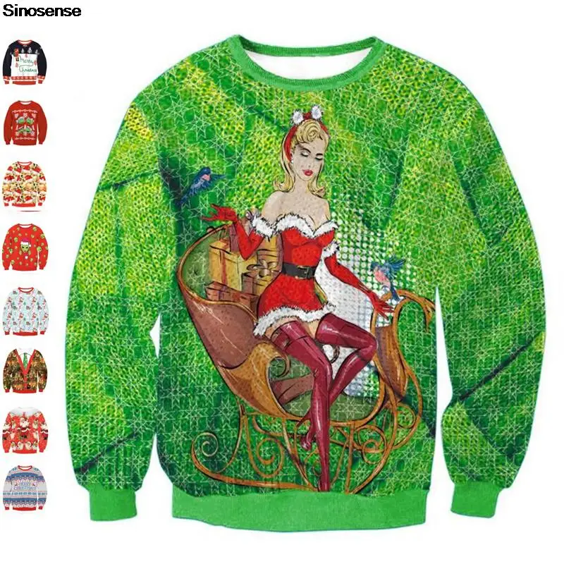 

Свитер с длинным рукавом и круглым вырезом, для мужчин и женщин