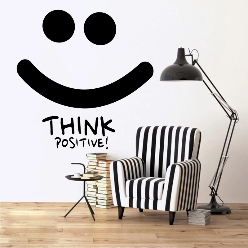 

Removable vinyl Smiling Wall Stickers For Home Decor kids LivingRoom Bedroom Background Wall Art Decal sticker decoration HQ564