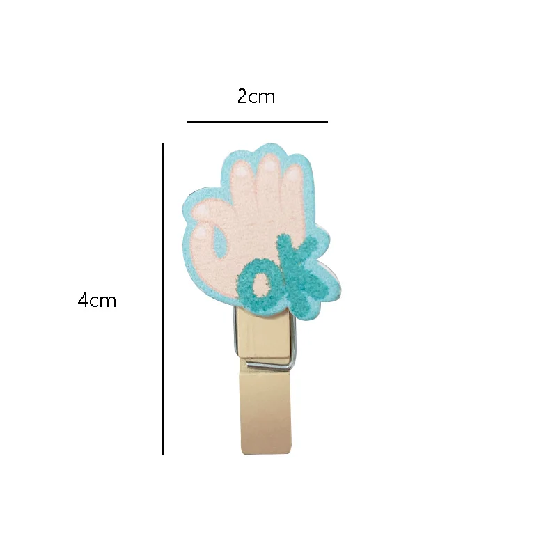 

10pcs/pack Cute and creative styles Cartoon Animal Plant Photo Wall And Room Decoration Wooden Clip