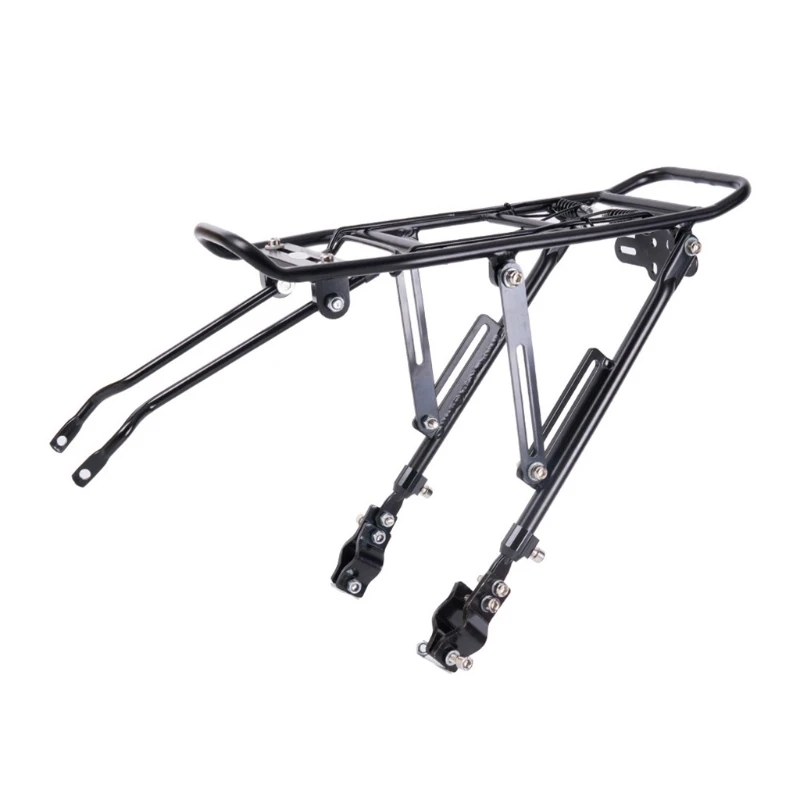 

Rear Bicycle Rack Bike Cargo Rack Shelf Adjustable Bike Cycling Cargo Luggage Carrier Rack Heavy Duty Holder Stand