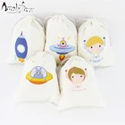 Вечерние сумки космонавта для конфет, подарочные пакеты для детей, вечерние товары для украшения дней рождения, товары для друзей космонавта