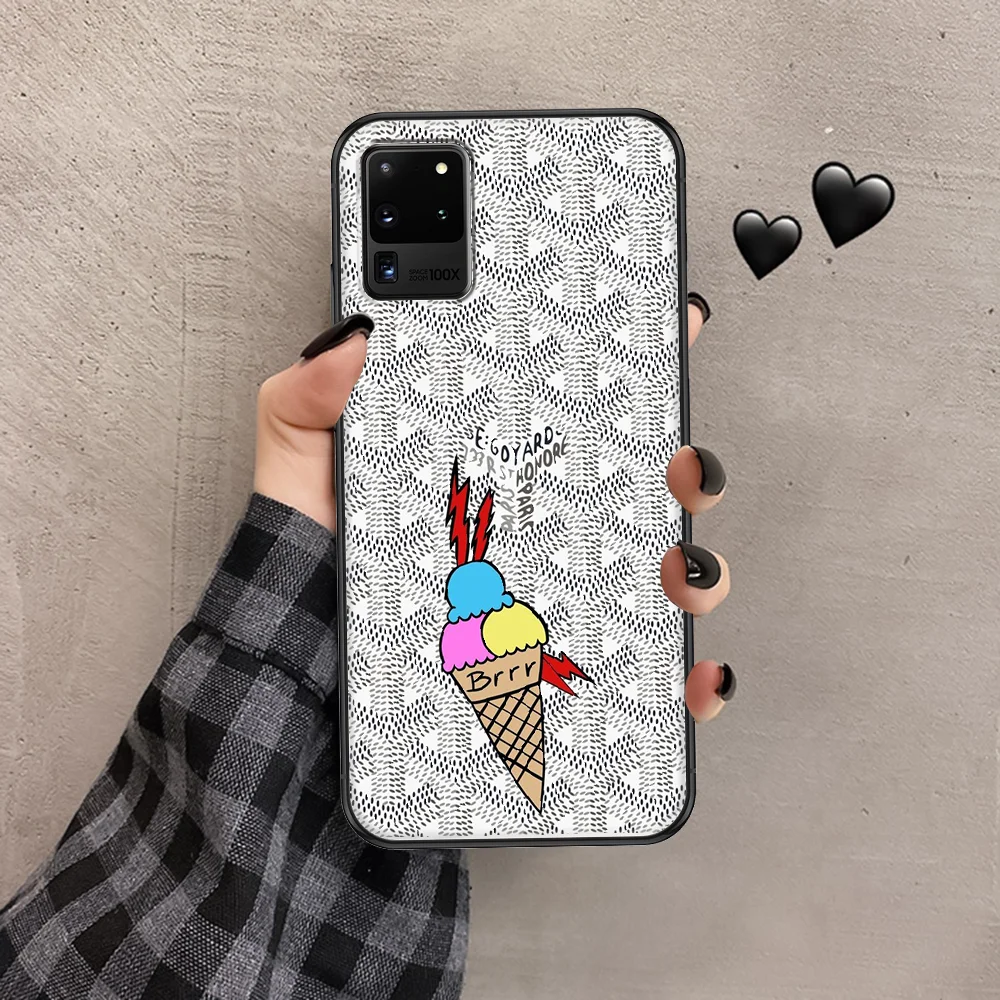 

fashion G-Goyard brand Phone case For Samsung Galaxy Note 4 8 9 10 20 S8 S9 S10 S10E S20 Plus UITRA Ultra black art prime
