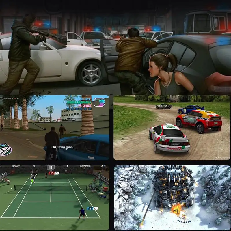 Игровая приставка для видеоигр HD 4K ТВ-выход PSP / PS1 DC/N64 2 4 ГГц с контроллером и