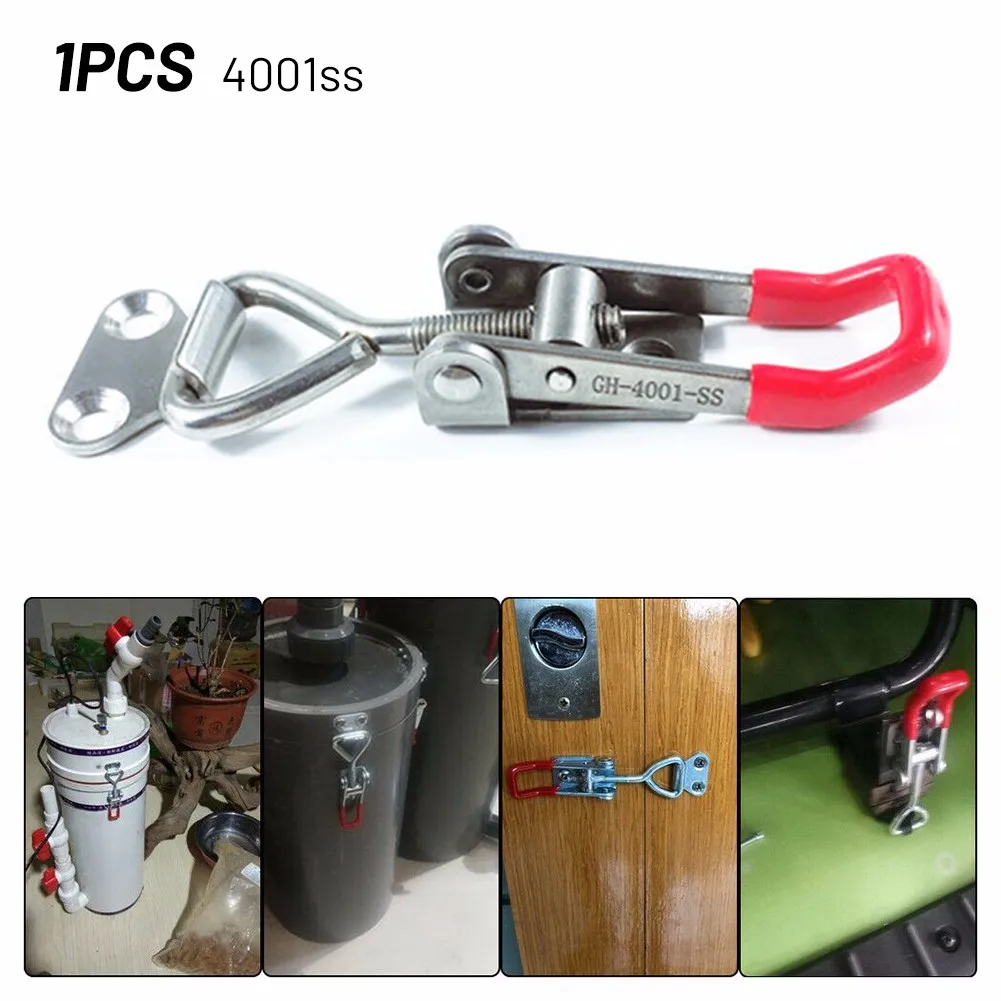 

1PC Toggle Catch Latch Adjustable Cabinet Boxes Case Catch Metal Toggle Clamp Vertical Toggle Clamp Hand Clip Tool