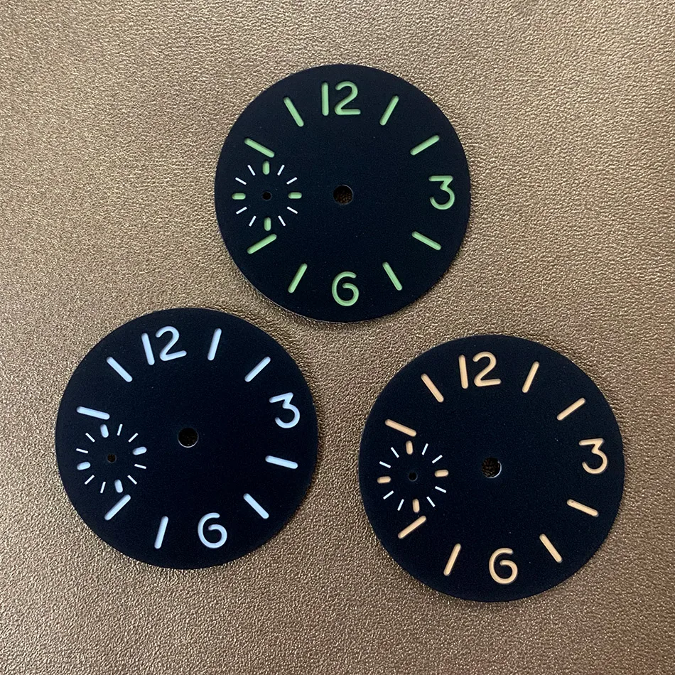 

Watch dials suitable for 6497 and 6498 movement Seagull 3600 series.34.5mm green luminous