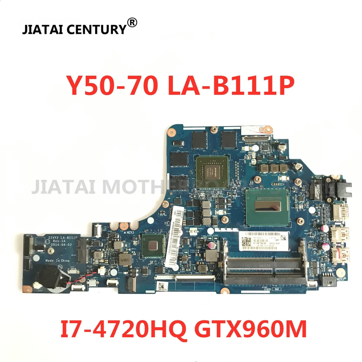 ZIVY2 LA B111P материнская плата для ноутбука Lenovo Y50 70 Материнская i7 4720 процессор GTX960M