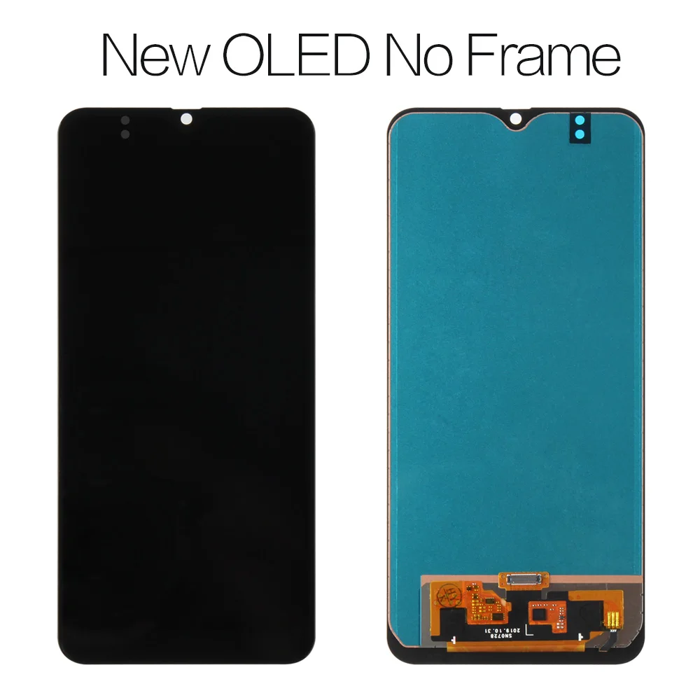 OLED экран для samsung Galaxy A40s ЖК сенсорный дигитайзер сенсор стекло в сборе для samsung A40s дисплей A407 A407F A407FD - Цвет: NEW OLED No Frame