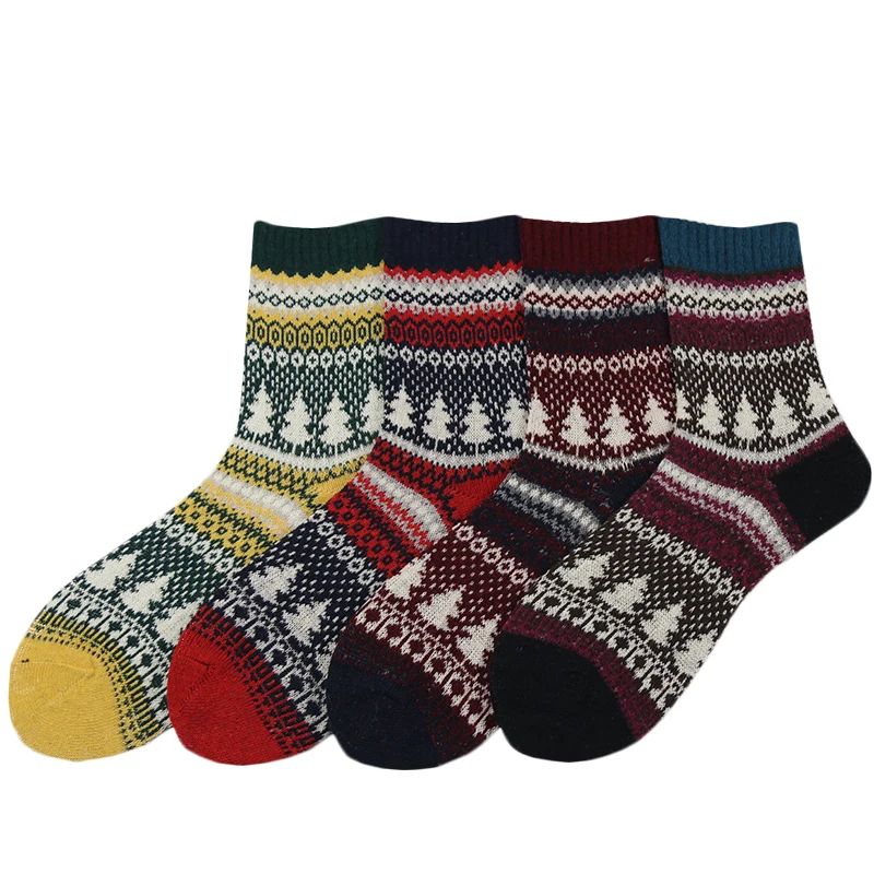 Для женщин и девочек рождественские носки Термальность зимние теплые толстые
