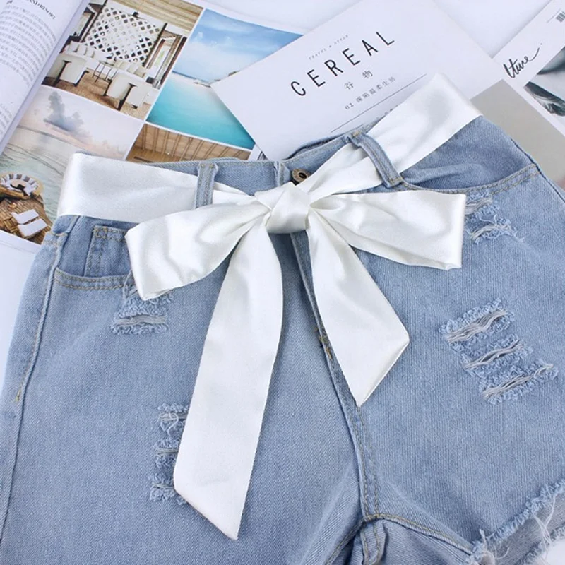 Модные широкие поясные тканевые ремни женский шелковый шарф однотонная лента с