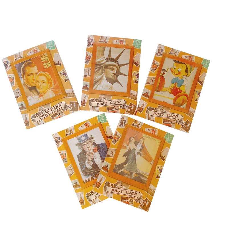 5 упаковок винтажная Классическая серия открытка пять вариантов забавный