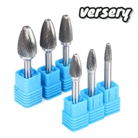 free shipping 1pc head tungsten carbide rotary file tool drill milling carving bit tools point burr die grinder abrasive tools